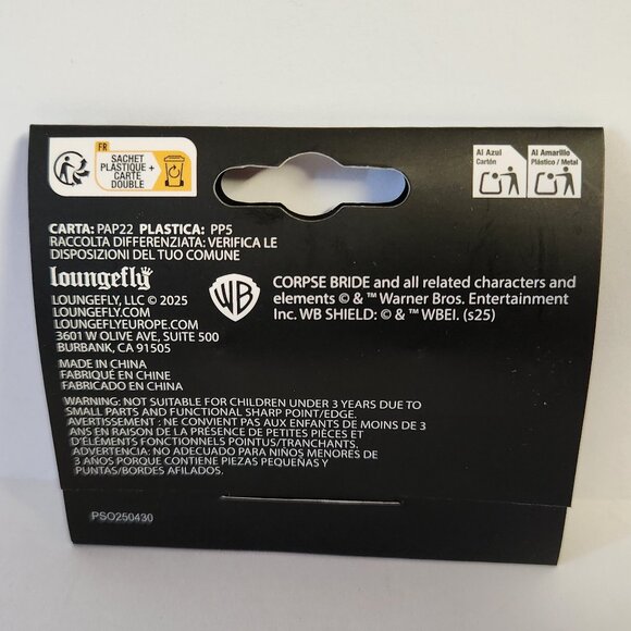 Loungefly Corpse Bride Pin Set Victor Emily 2 Enamel Pins 2025 Authentic New - Picture 4 of 4